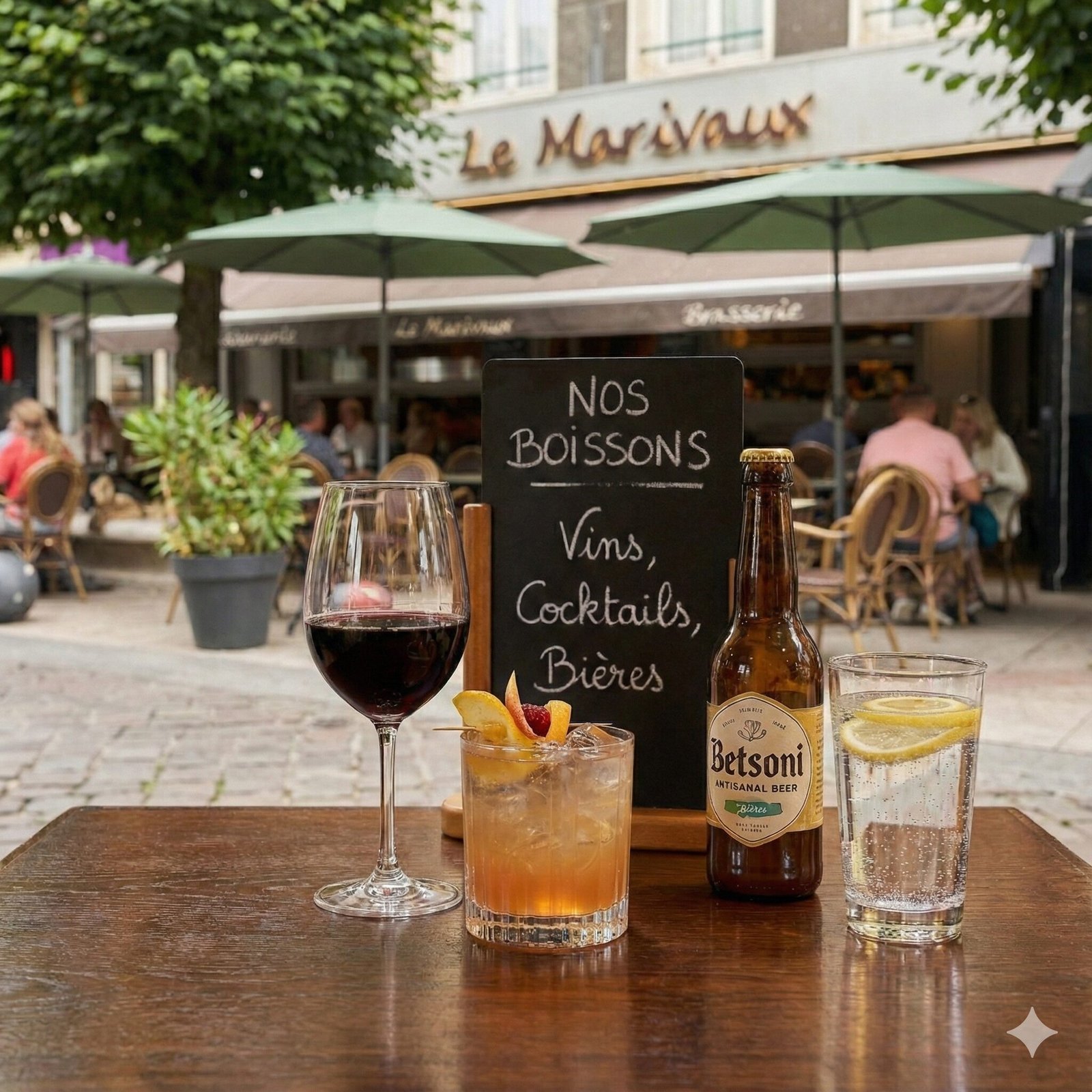 Service soigné en brasserie